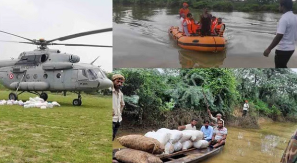 UP के 18 जिलों में 1370 गांव बाढ़ से प्रभावित, CM योगी ने लिया हालात का जायजा