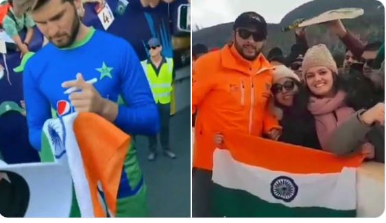 T20 World Cup: ससुर शाहीद अफरीदी के अंदाज में दिखे शाहीन, भारतीय फैंस के साथ खिंचवाई तस्वीरें