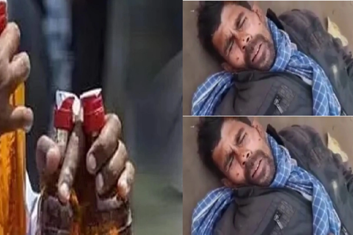 Bihar: ’50 रु की दारू पी है’- शराब के नशे में चूर सड़क पर मदहोश हुआ शख्स, वीडियो वायरल