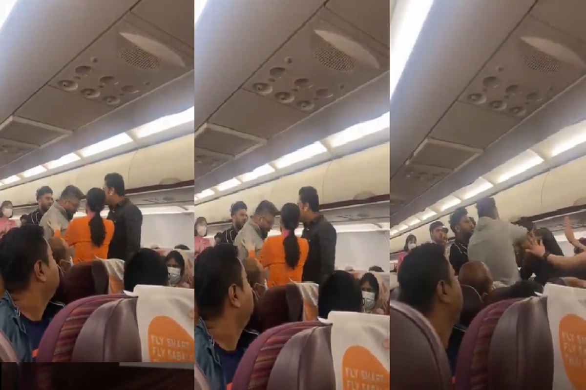Bankok से कोलकाता आ रही फ्लाइट में यात्रियों के बीच जमकर मारपीट, वायरल हुआ VIDEO