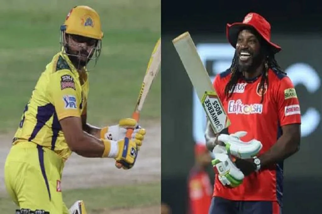 Chris gaye and suresh raina