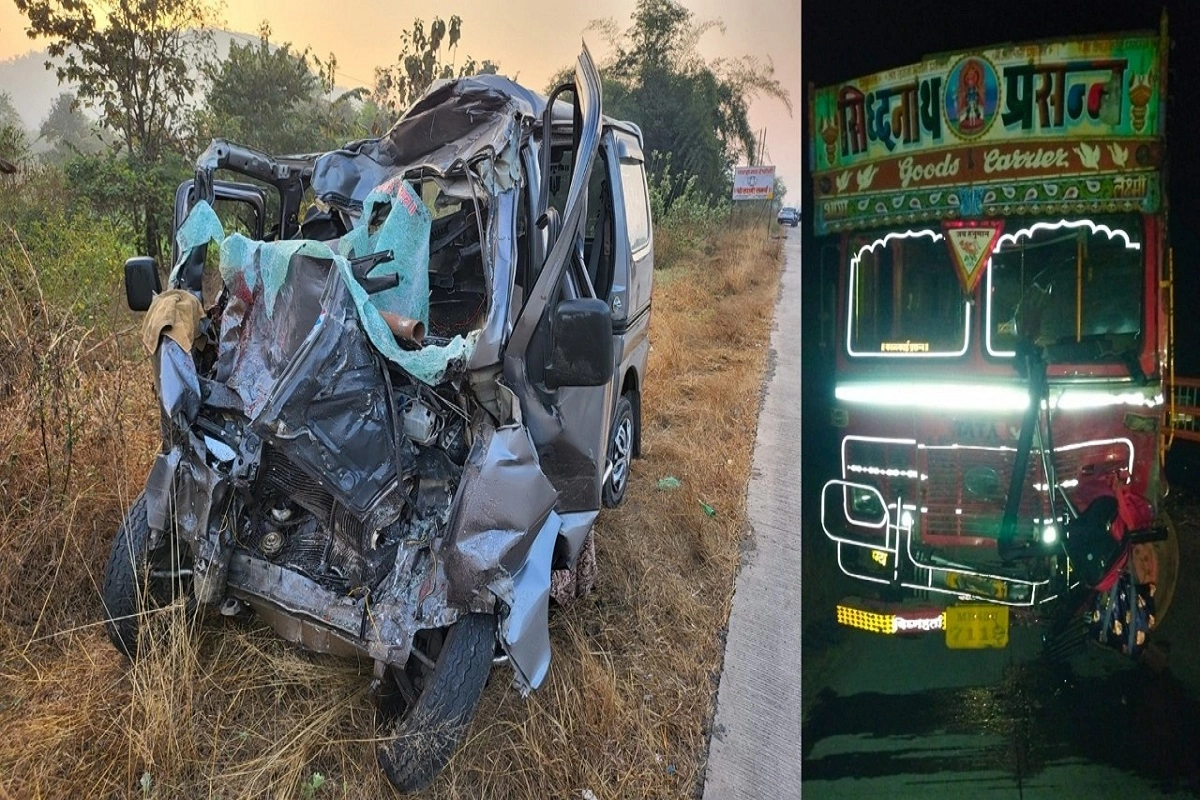 मुंबई-गोवा हाईवे पर भीषण सड़क हादसा, 11 लोगों की मौत, 24 घायल, ट्रक से टकराने के बाद कार के उड़े परखच्चे