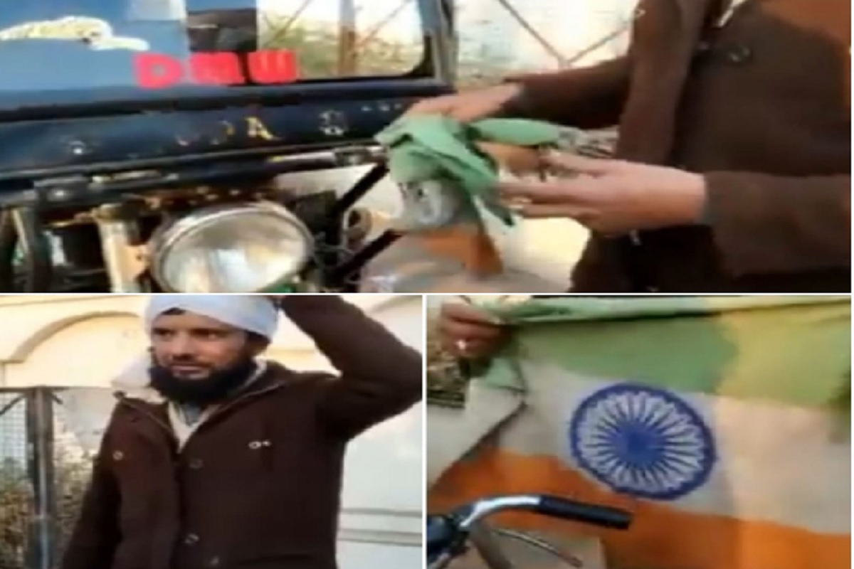 UP News: गोरखपुर में राष्ट्रीय ध्वज के अपमान का मामला आया सामने, शख्स ने तिरंगे से पोछा ई-रिक्शा, विरोध करने पर हंसने लगा