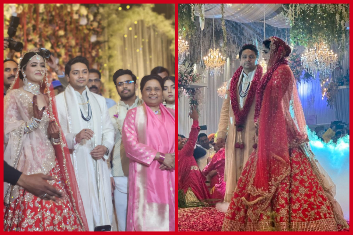 Akash Anand Wedding: शादी के बंधन में बंधे मायावती के भतीजे आकाश आनंद, डॉ. प्रज्ञा के साथ लिये सात फेरे, देखें तस्वीरें