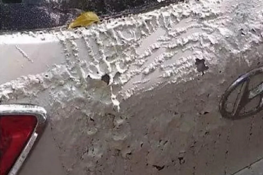 acid on car