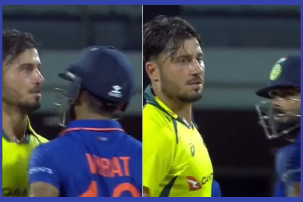 VIDEO: Virat Kohli से पंगा नहीं, स्टोइनिस से भिड़े किंग कोहली, ऑस्ट्रेलियाई टीम की हुई हालत खराब!