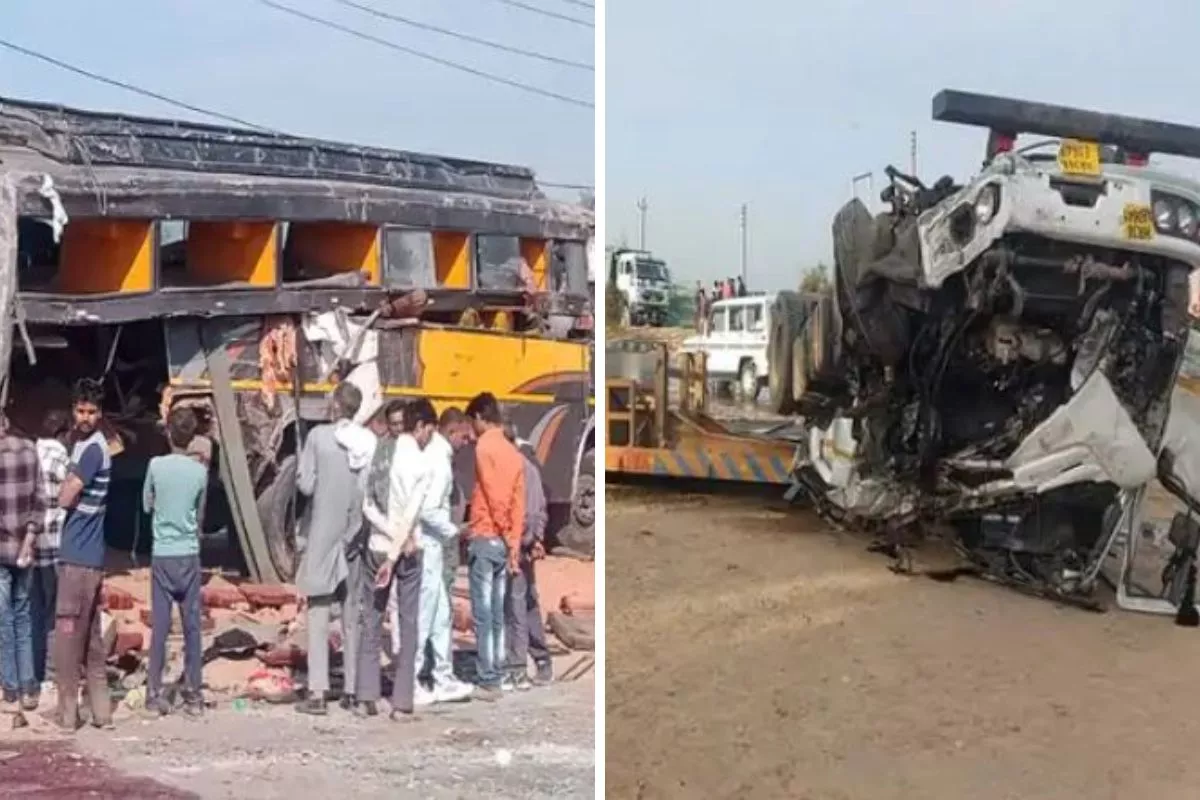 हरियाणा के अंबाला में एक भीषण सड़क हादसा, ट्रक ने बस को मारी टक्कर, आठ लोगों की मौत