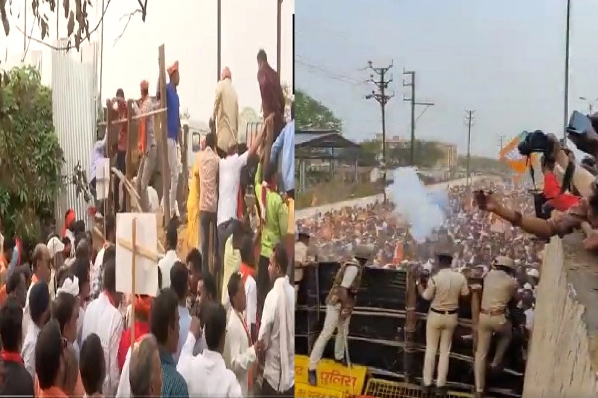 Chhattisgarh: PMAY पर बीजेपी का हल्ला-बोल, विधानसभा का किया घेराव, पुलिस ने किया वाटर कैनन का इस्तेमाल, छोड़े आंसू गैस के गोले