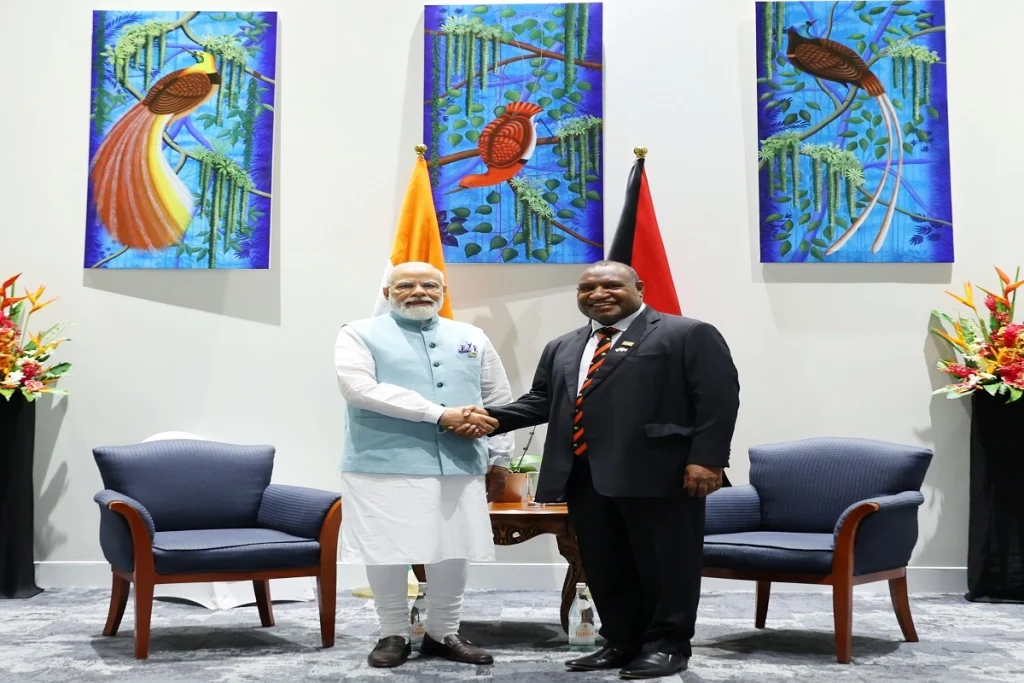 PM Modi With Marape