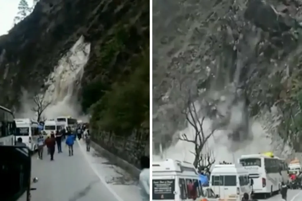 Badrinath Dham road blocked