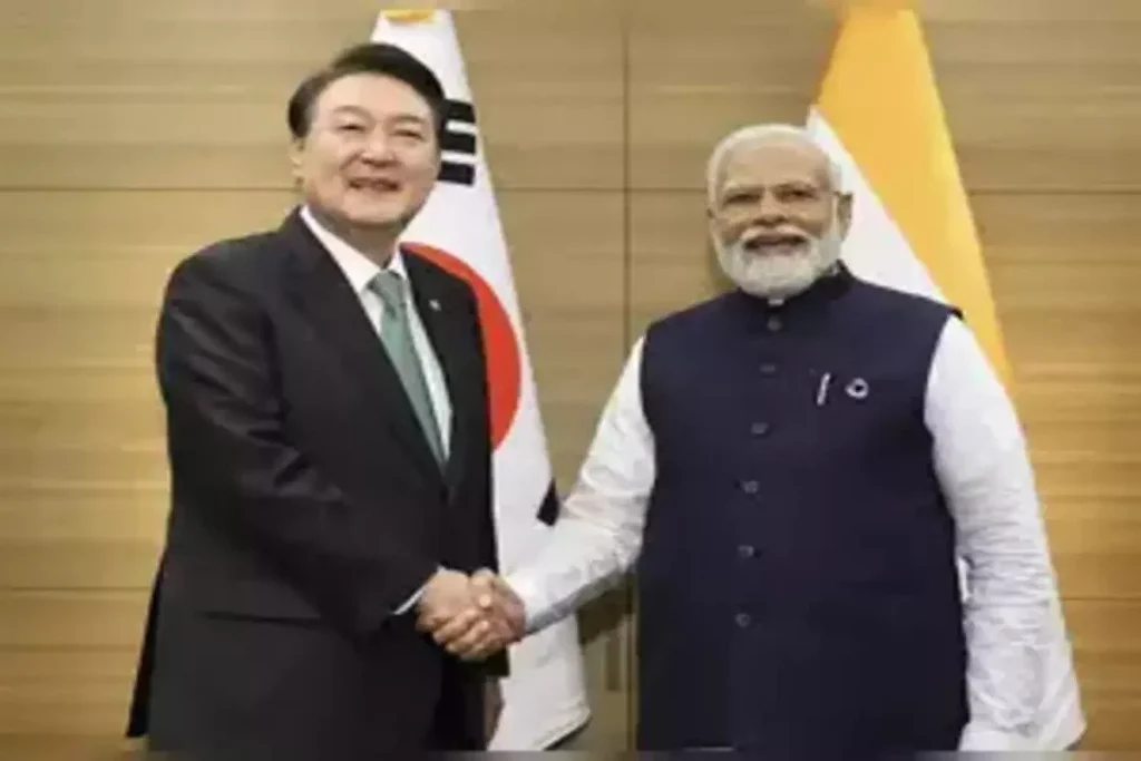 South Korean President Yoon Suk Yeol AND Prime Minister Narendra Modi.