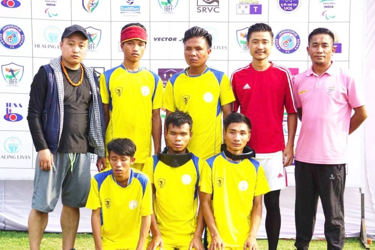 Nagaland men’s blind football team.