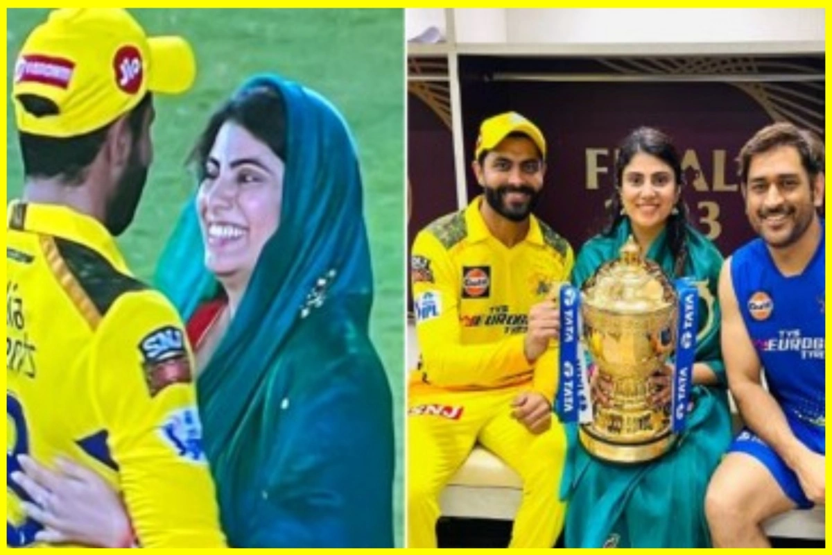 IPL 2023: पति ने टीम को दिलाई जीत, पत्नी ने सिर पर पल्लू लेकर बढ़ाया भारतीय संस्कृति का मान और छुए पति के पैर