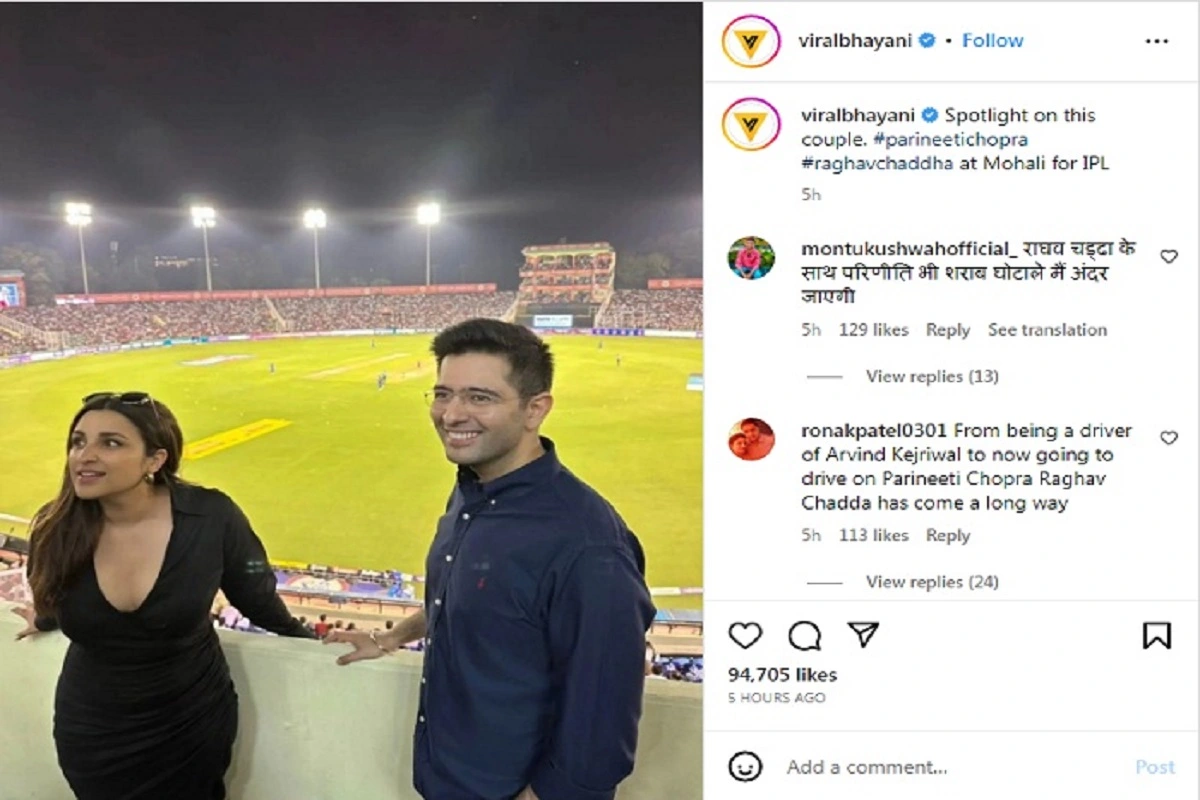 Parineeti Chopra के साथ IPL देखने पहुंचे Raghav Chadha, रिश्ते को लेकर दिया हिंट, लोगों ने उड़ाई खिल्ली