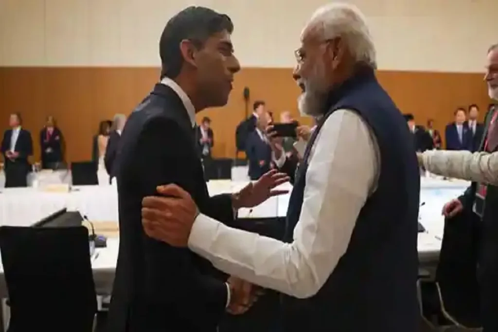 rishi sunak and pm narendra modi
