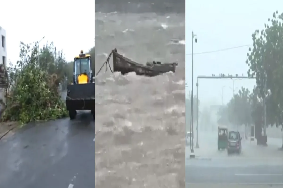 Cyclone Biparjoy: ‘बिपरजॉय’ का लैंडफॉल शुरू, 125 किमी प्रति घंटे की रफ्तार से चल रही हवाएं, कई जगहों पर उखड़ गए पेड़