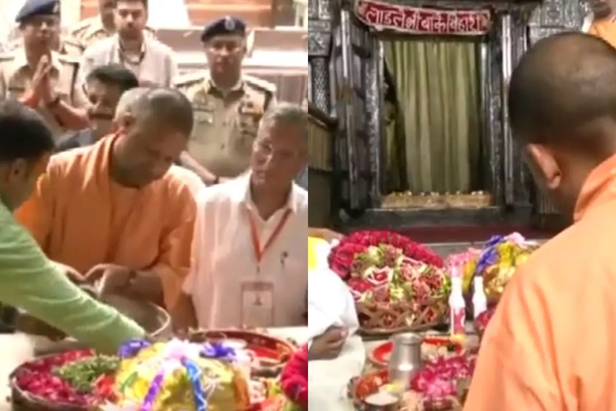 Watch Video: बांके बिहारी की शरण में पहुंचे सीएम योगी, मंदिर में की पूजा-अर्चना