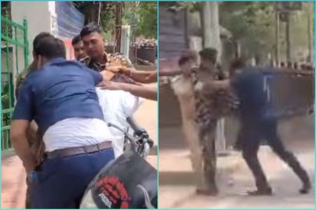 Bihar: कानून मंत्री के सुरक्षाकर्मियों ने ही तोड़ा ‘कानून’, पार्टी दफ्तर के बाहर बीच सड़क पर चलाए लात-घूसे और तानी पिस्तौल, Video Viral