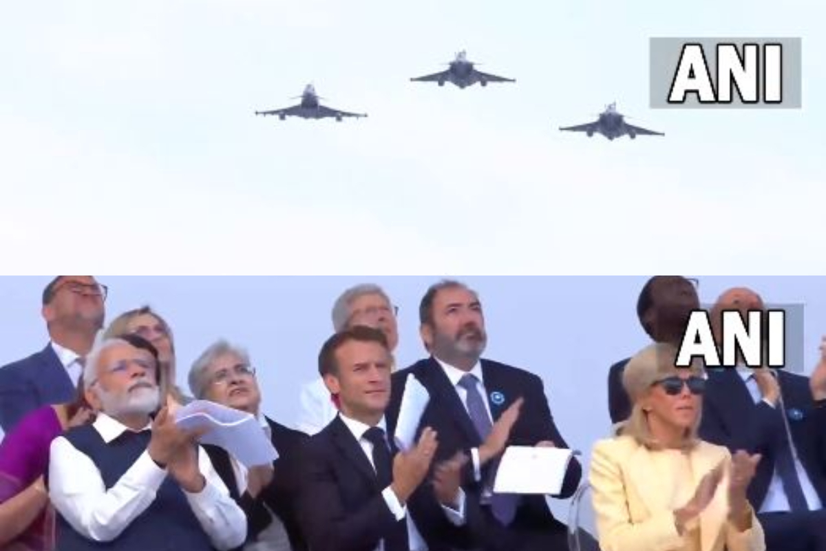 PM Modi France Visit : बैस्टिल दिवस परेड में शामिल हुए पीएम मोदी, भारतीय सेना ने किया मार्च, आसमान में गरजे राफेल विमान