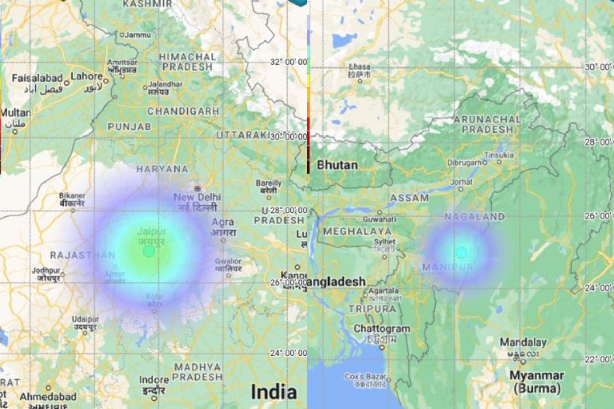 जयपुर और मणिपुर में तड़के सुबह आया भूकंप, रिक्टर स्केल पर 4.4 रही तीव्रता