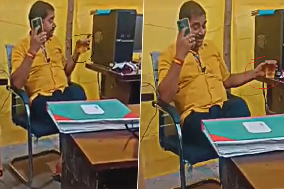 Viral Video: सरकारी दफ्तर में ऑन ड्यूटी जाम छलकाते नजर आए सरकारी कर्मचारी, नौकरी पर लटकी तलवार