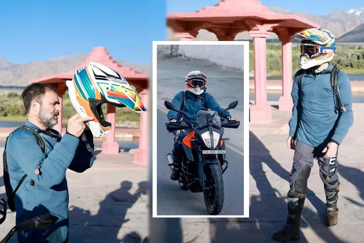 Rahul Gandhi Bike Ride: राहुल गांधी ने लद्दाख में खूब दौड़ाई बाइक, यहीं मनाएंगे पिता राजीव गांधी की जयंती