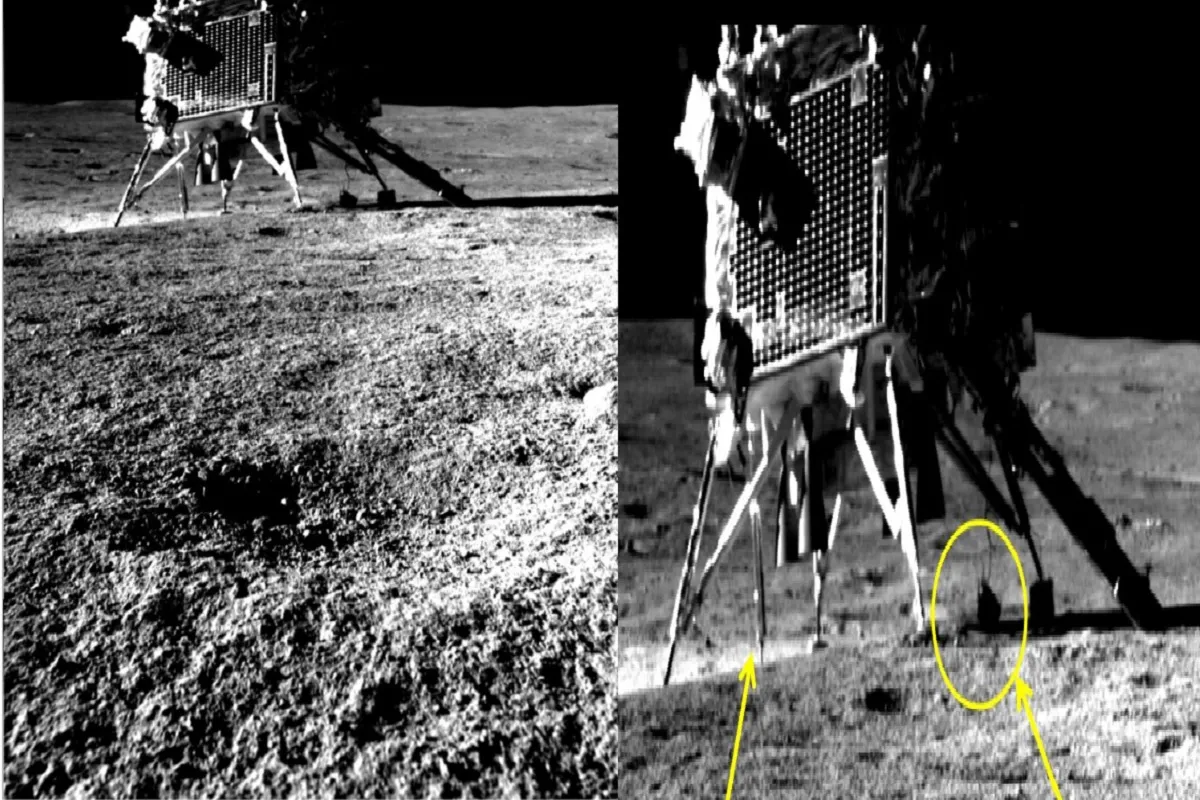 Chandrayaan-3 Rover: ‘Smile, Please…’,चांद पर रोवर Pragyan ने क्लिक की Vikram Lander की फोटो