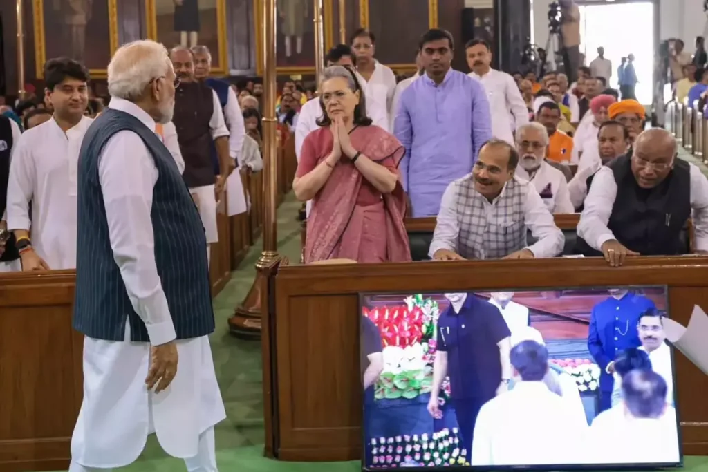 नए संसद भवन में पीएम मोदी