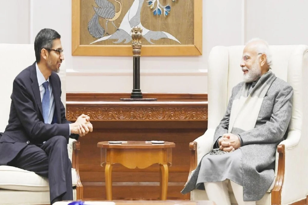 PM Modi Sundar Pichai