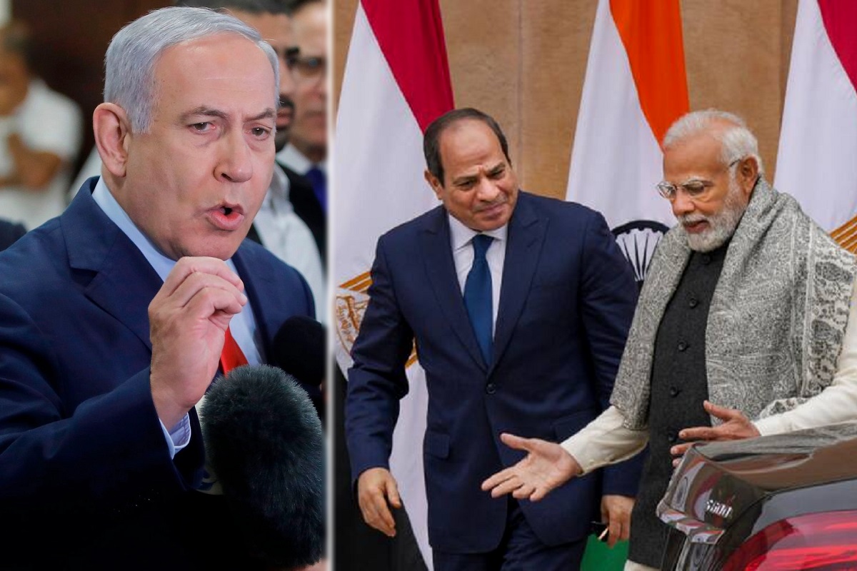 PM netanyahu Egypt President and Modi