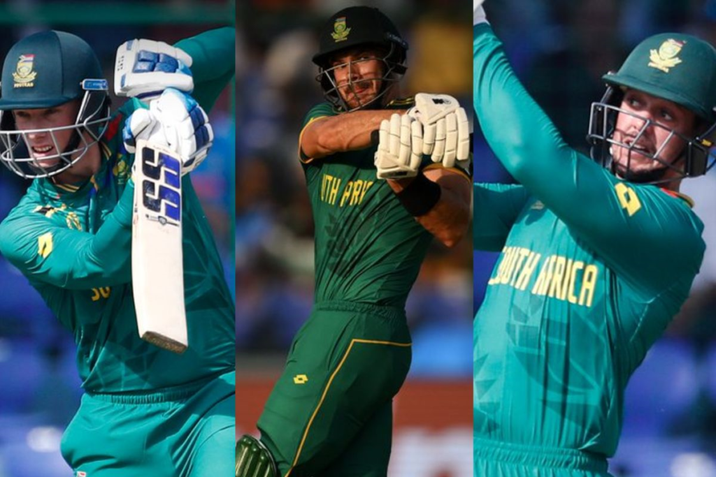 Rassie van der Dussen Aiden Markram And Quinton de Kock
