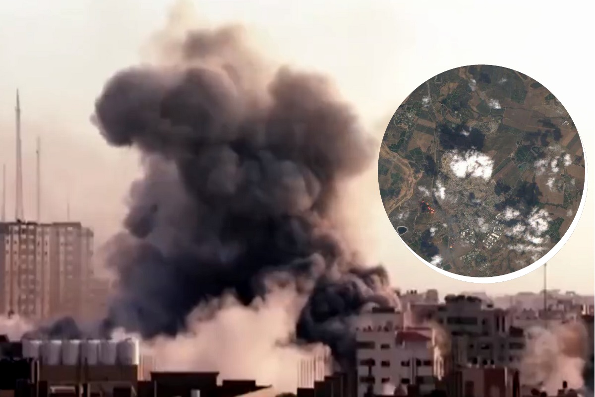 Israel Gaza War: इजरायल ने गाजा पर बमों से बरपाया कहर, सैकड़ों इमारतों को ध्वस्त कर डाला, सैटेलाइट तस्वीरों में देखें भयावह मंजर