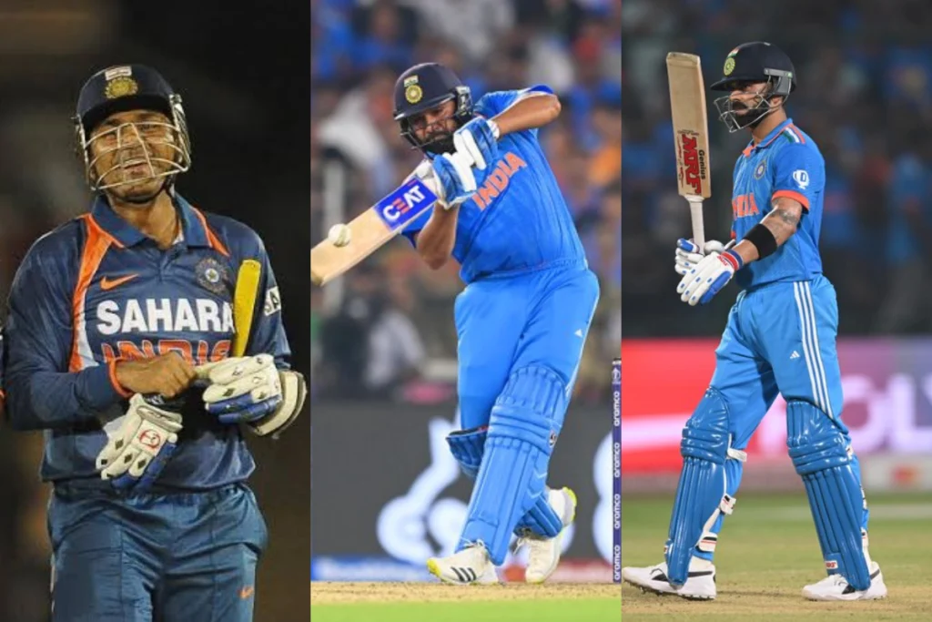 Virender Sehwag Rohit Sharma And Virat Kohli