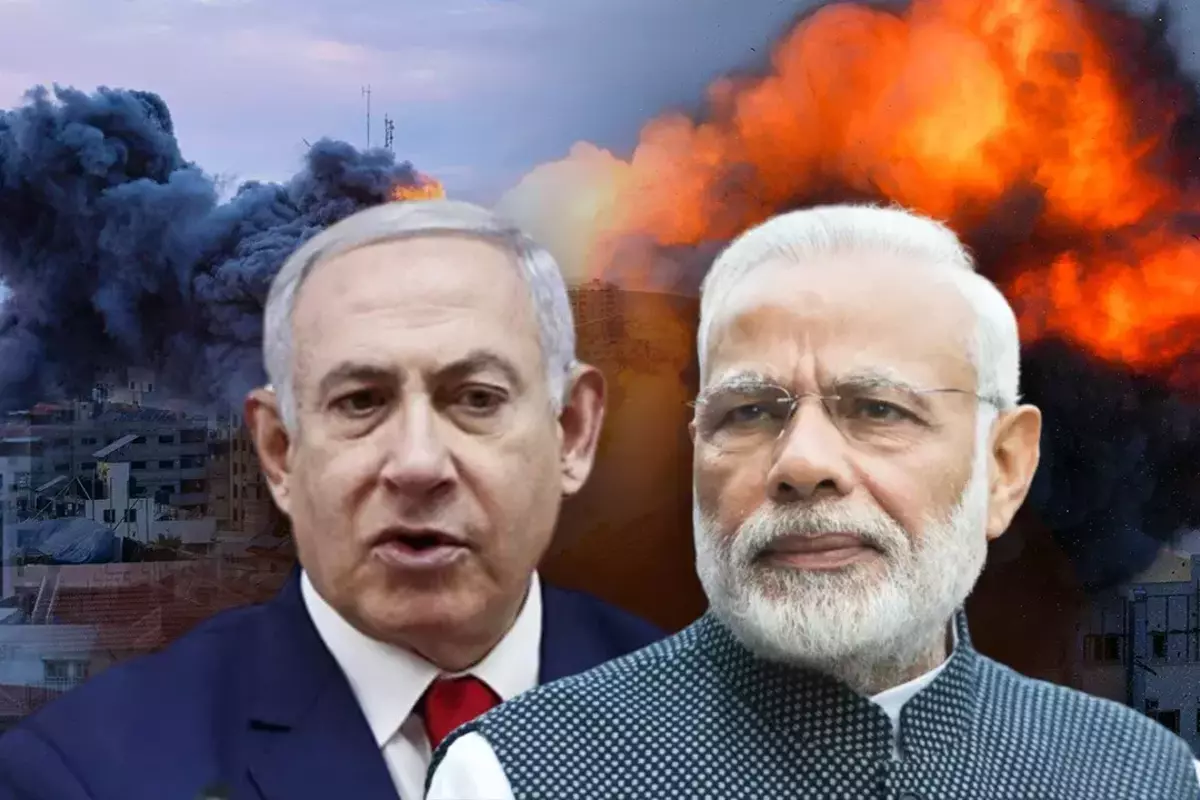 Israel Hamas war ( पीएम मोदी और इजरायली प्रधानमंत्री नेतन्याहू