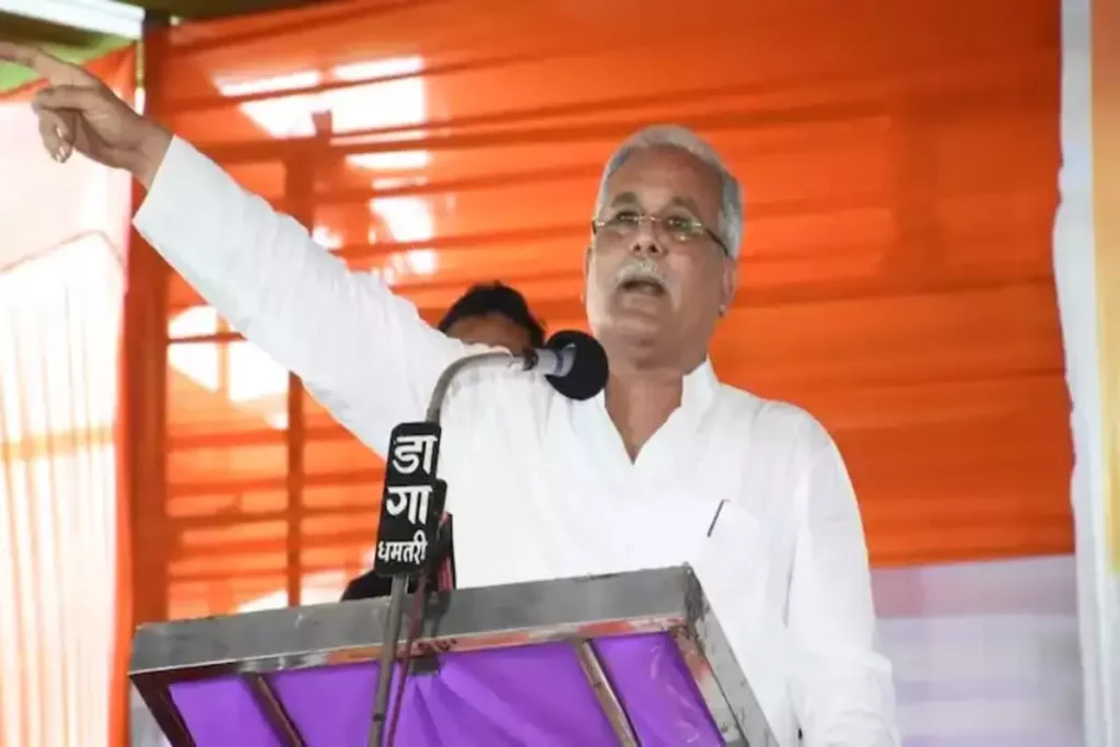 भूपेश बघेल ने अडानी पर साधा निशाना