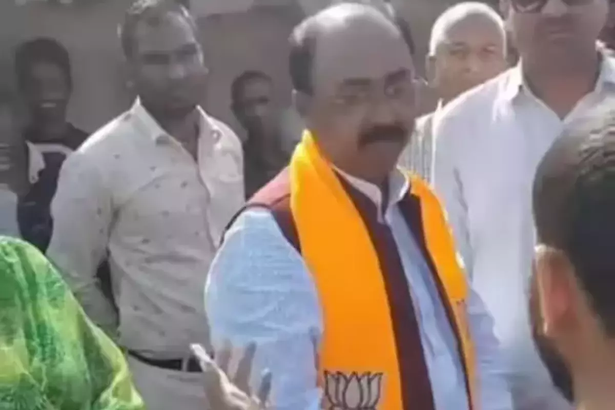 BJP प्रत्याशी के खिलाफ हुई नारेबाजी