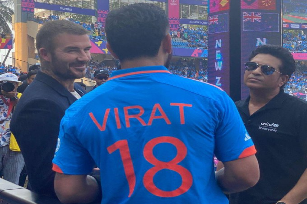 David Beckham Virat Kohli Sachin Tendulkar