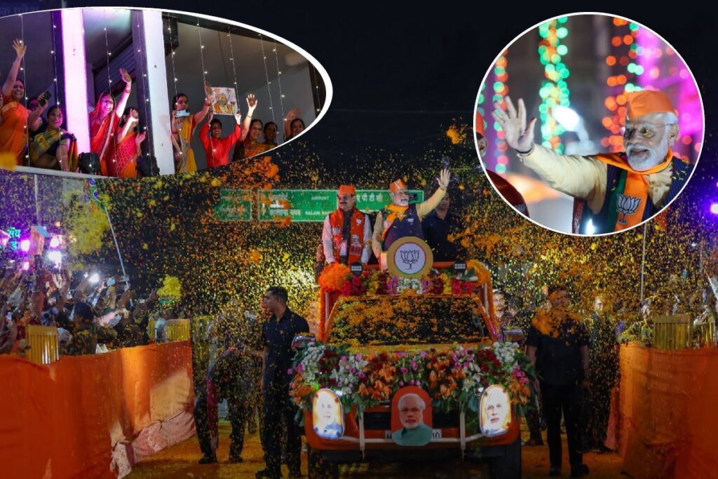 PM Modi Road Show Indore