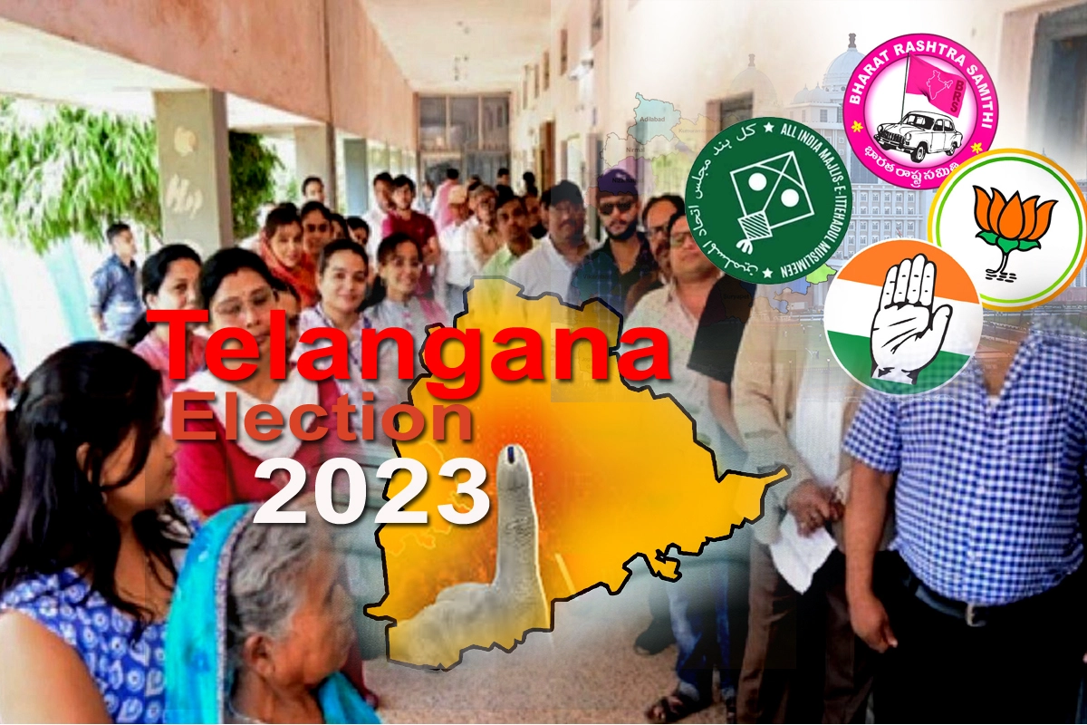 Telangana Elections: तेलंगाना में मतदान समाप्त, शाम 5 बजे तक हुई 63.94 फीसदी वोटिंग