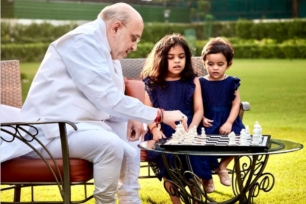 Amit Shah Playing Chess