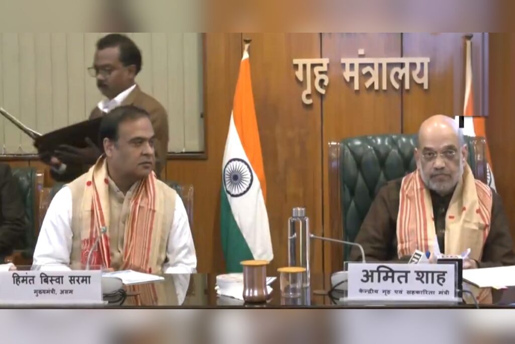 Amit Shah and himanta biswa sarma