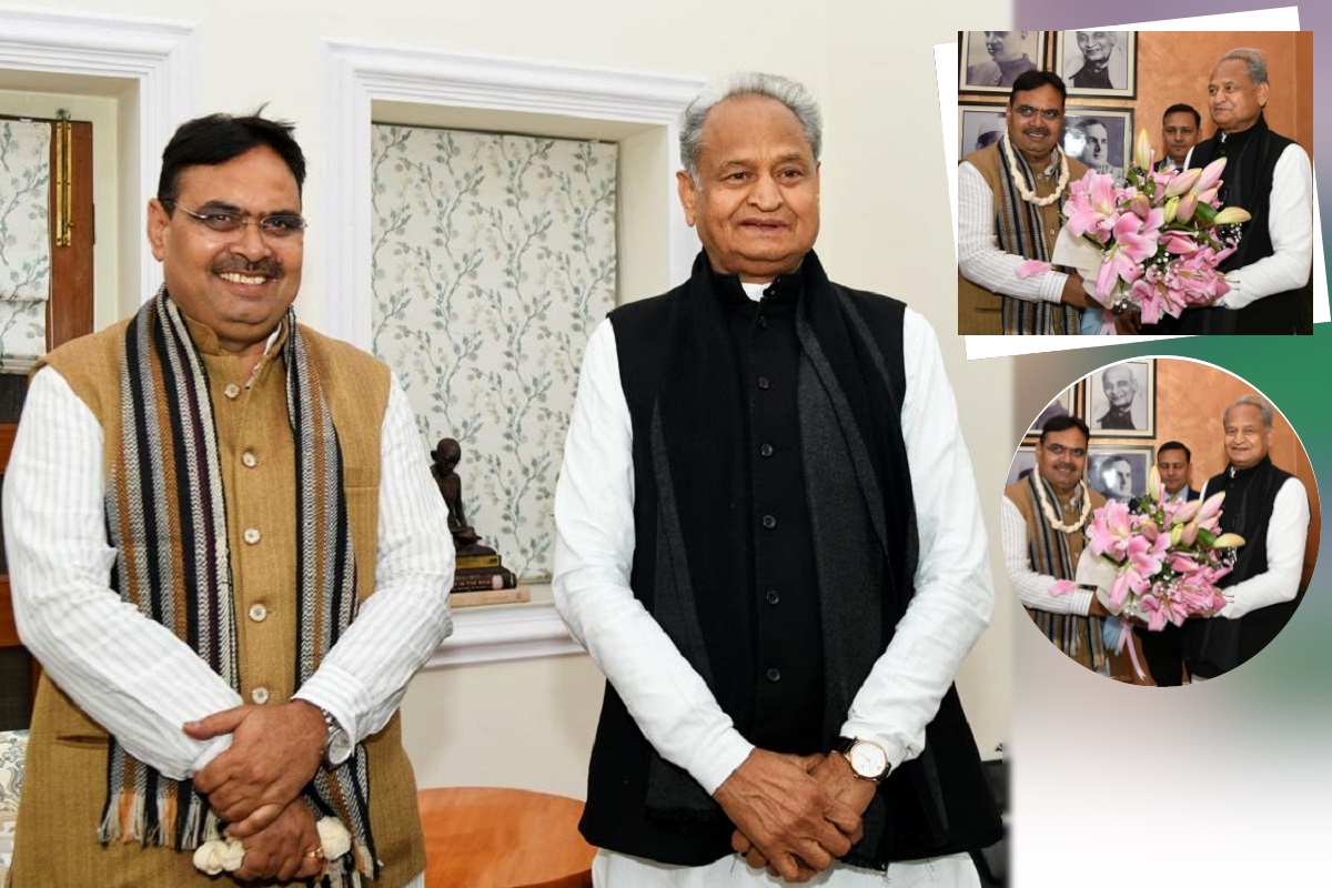 Rajasthan CM Bhajanlal Met Gehlot