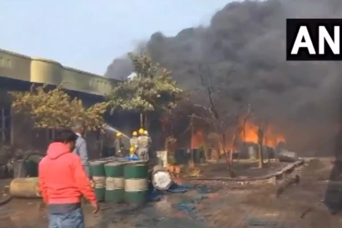 Ghaziabad Fire: गाजियाबाद के केमिकल फैक्ट्री में लगी भीषण आग, मौके पर दमकल की गाड़ियां मौजूद