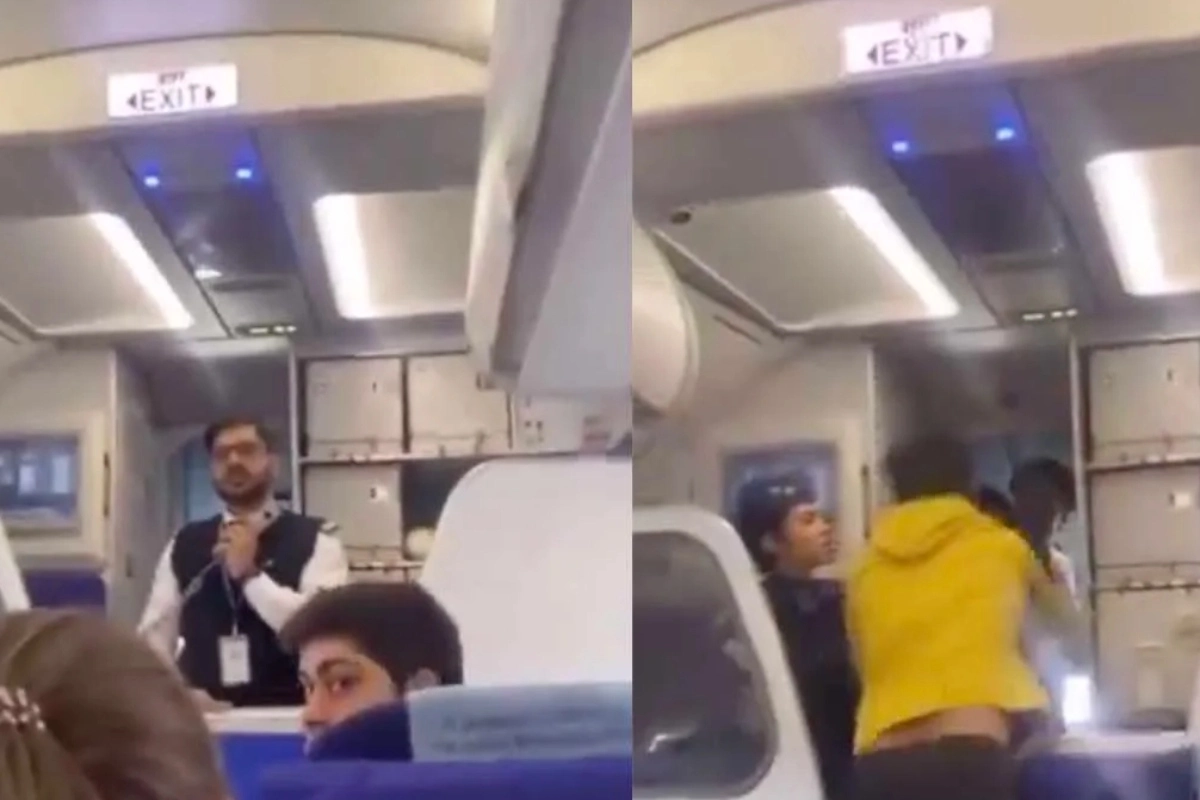 Indigo Flight Delayed Passenger slaps Pilot Viral Video