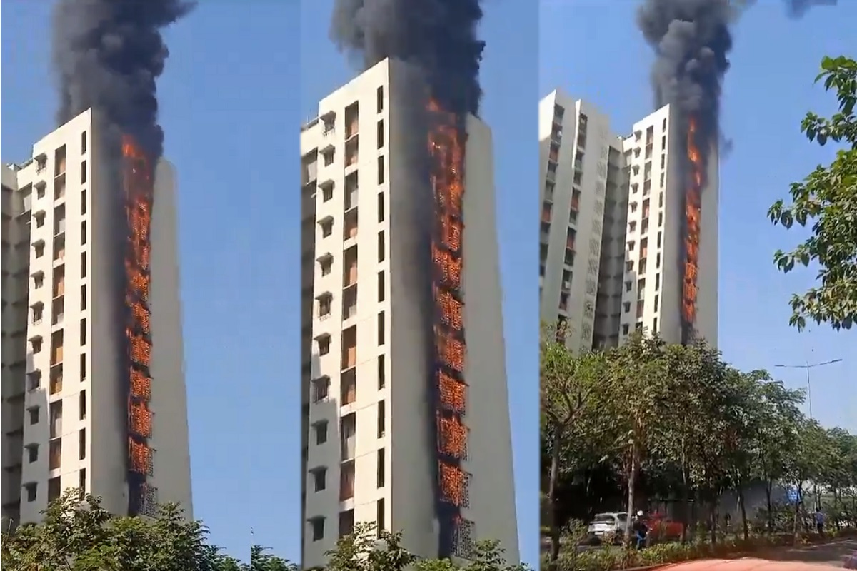 Maharashtra Fire: थाणे में डोंबिवली के पास बहुमंजिला ​इमारत में लगी ऐसी भीषण आग, बालकनियां हुईं खाक VIDEO