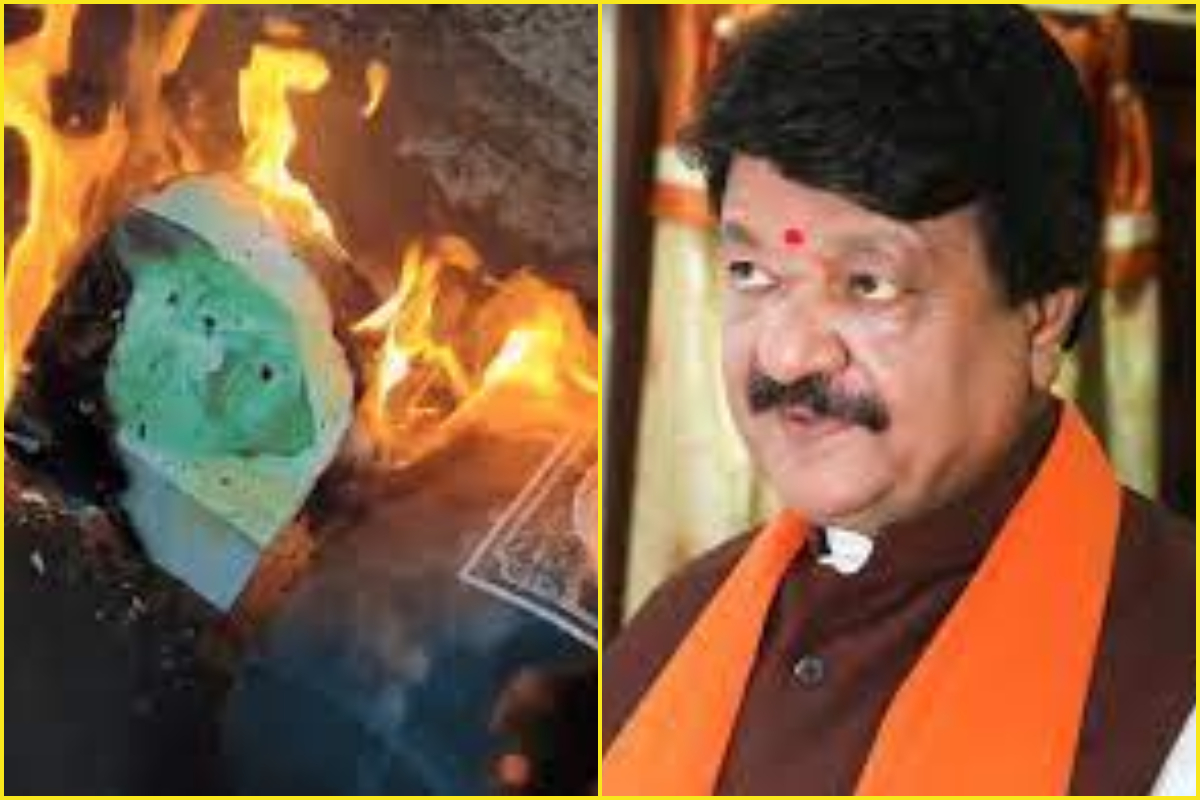 Madhya Pradesh: BJP के ही कार्यकर्ताओं ने किया मंत्री कैलाश विजयवर्गीय का विरोध, जलाए पुतले, जानें वजह