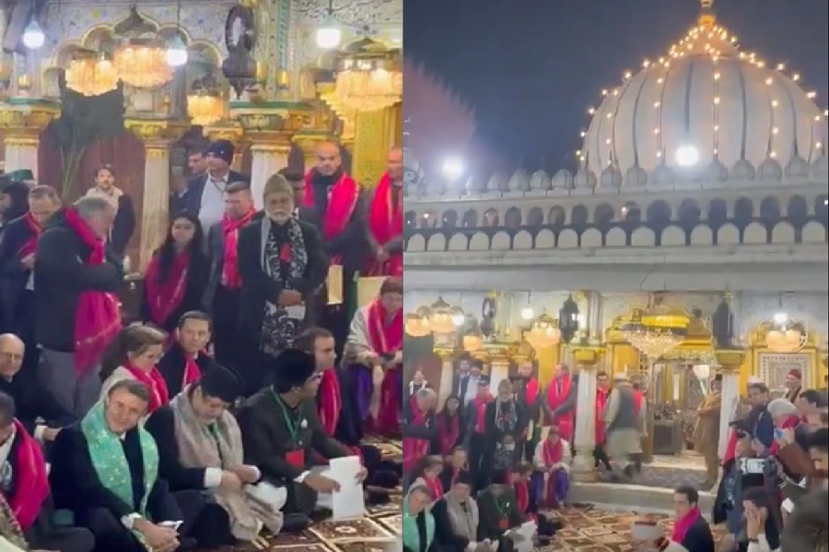 दिल्ली की हजरत निजामुद्दीन औलिया दरगाह का फ्रांस के राष्ट्रपति इमैनुएल मैक्रों ने किया दौरा, सूफी गानों का भी लिया आनंद