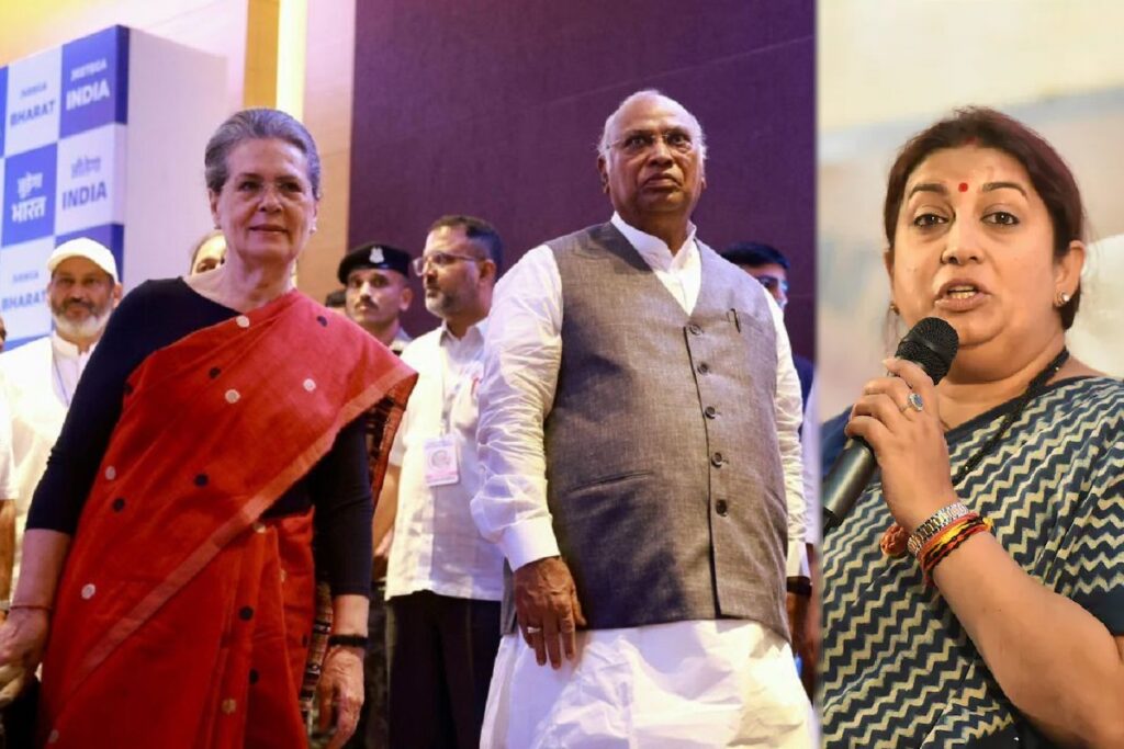 smriti irani Sonia Gandhi