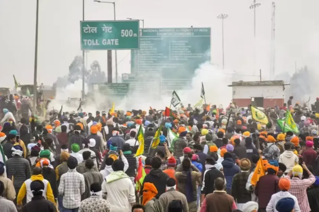 farmers protest