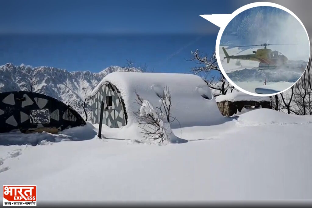 Jammu Kashmir a massive avalanche hits Gulmarg near the Kongdoori slopes many tourists stuck indian army saved them